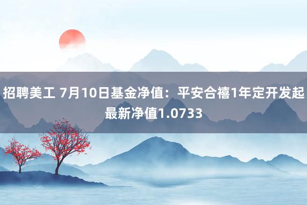 招聘美工 7月10日基金净值：平安合禧1年定开发起最新净值1.0733